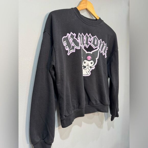 Black Girls’ H&M Sanrio Kuromi Sweatshirt Size 16/18 VGUC - Picture 3 of 7